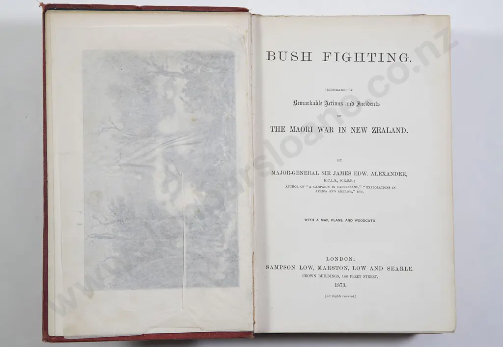 Alexander Major-General Sir James Edward - Bush Fighting Image 1++