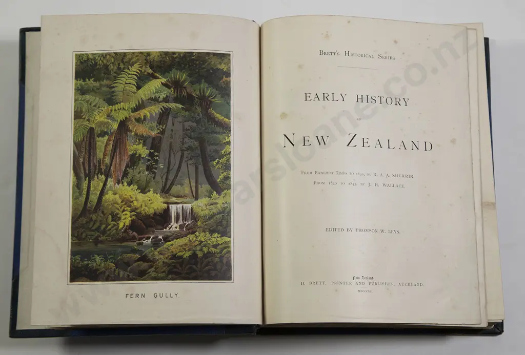 Leys Thomson W - Early History of New Zealand Image 1++