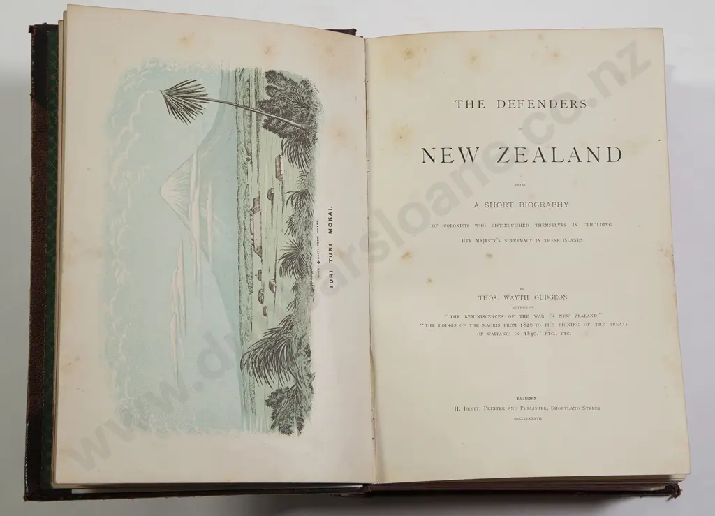 Gudgeon Thomas Wayth - The Defenders of New Zealand Image 1++