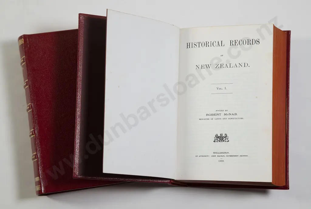 McNab Robert - Historical Records Of New Zealand (2 Volumes) Image 1++