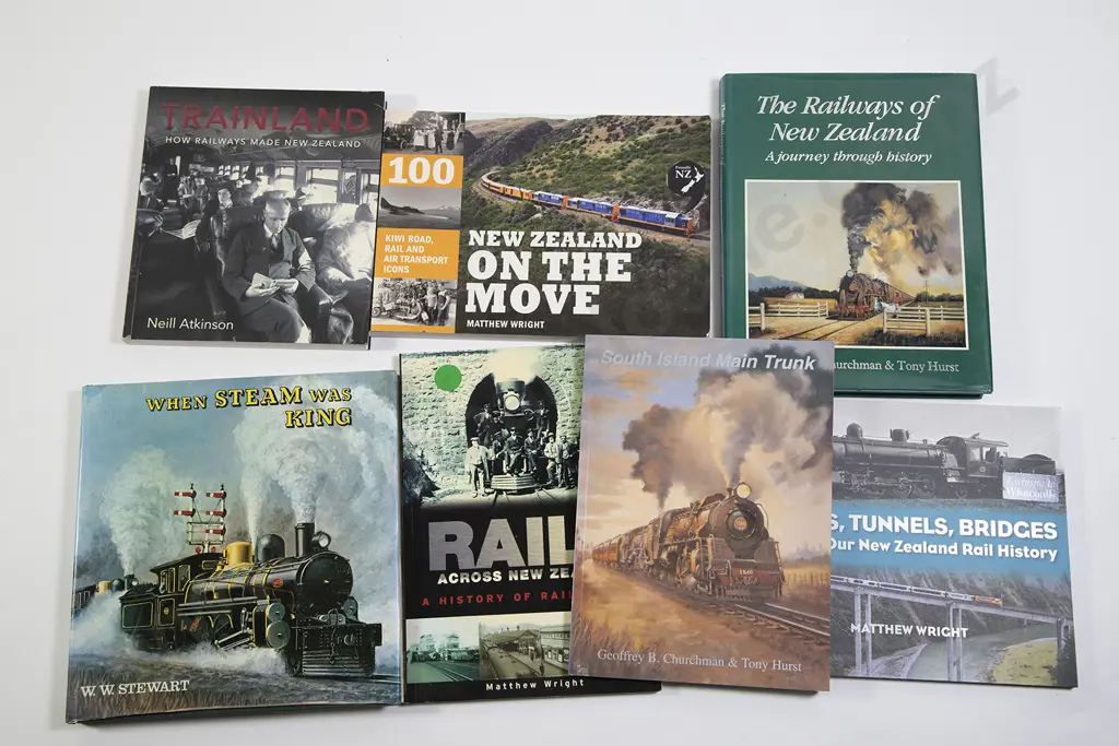 Seven Books On NZ Railways Image 1++