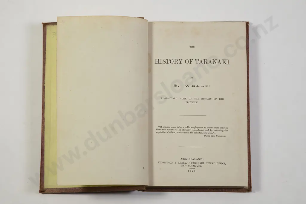 Wells B - The History Of Taranaki Image 1++
