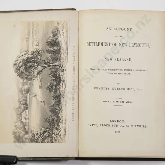 Hursthouse Chas Jun - An Account of the Settlement Of New Plymouth