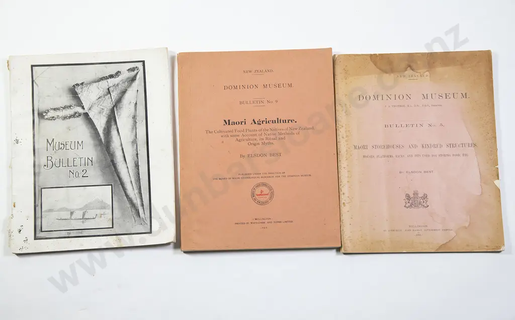 Three Dominion Museum Bulletins (Maori Related) Image 1++