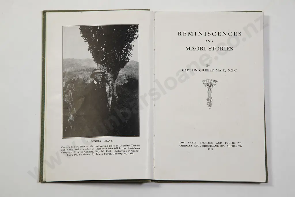 Mair Captain Gilbert - Reminiscences and Maori Stories Image 1++