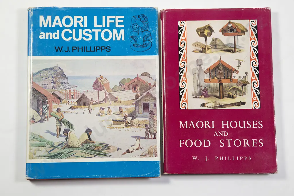 Phillipps W J - Maori Houses And Food Stores Image 1++