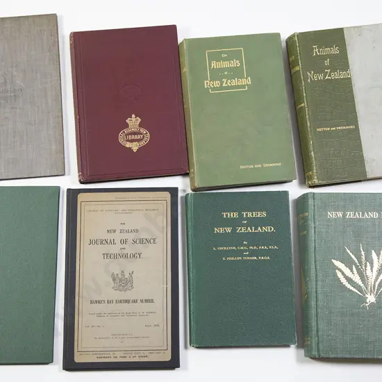 Eight NZ Natural History & Geological Volumes