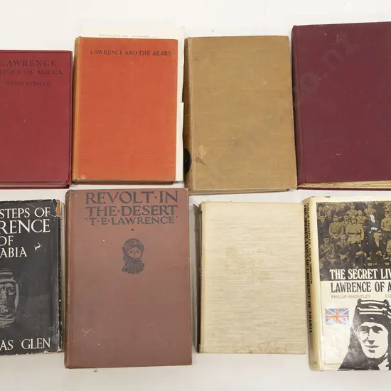 Eight Volumes Relating To T. E. Lawrence