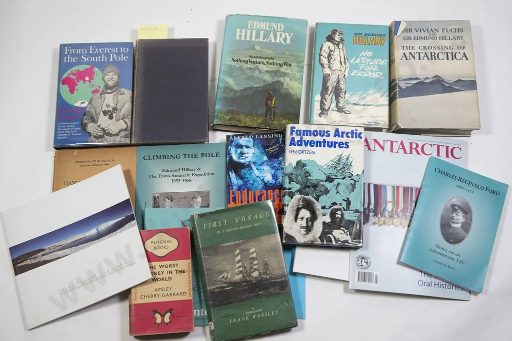 Collection Of Books On Antarctica & Everest Image 1++
