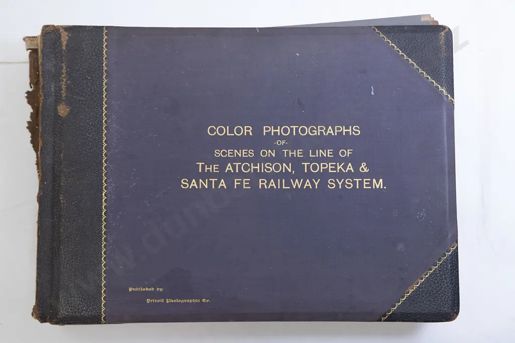 Album Of Color Photographs of Scenes On The Line Of The Atchison Image 1++