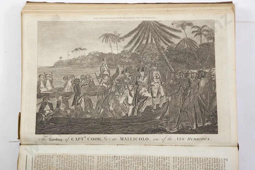 Anderson George William -  (Cook Capt James) A New And Authentic and Complete Collection of Voyages Round the World 1784 Image 1++