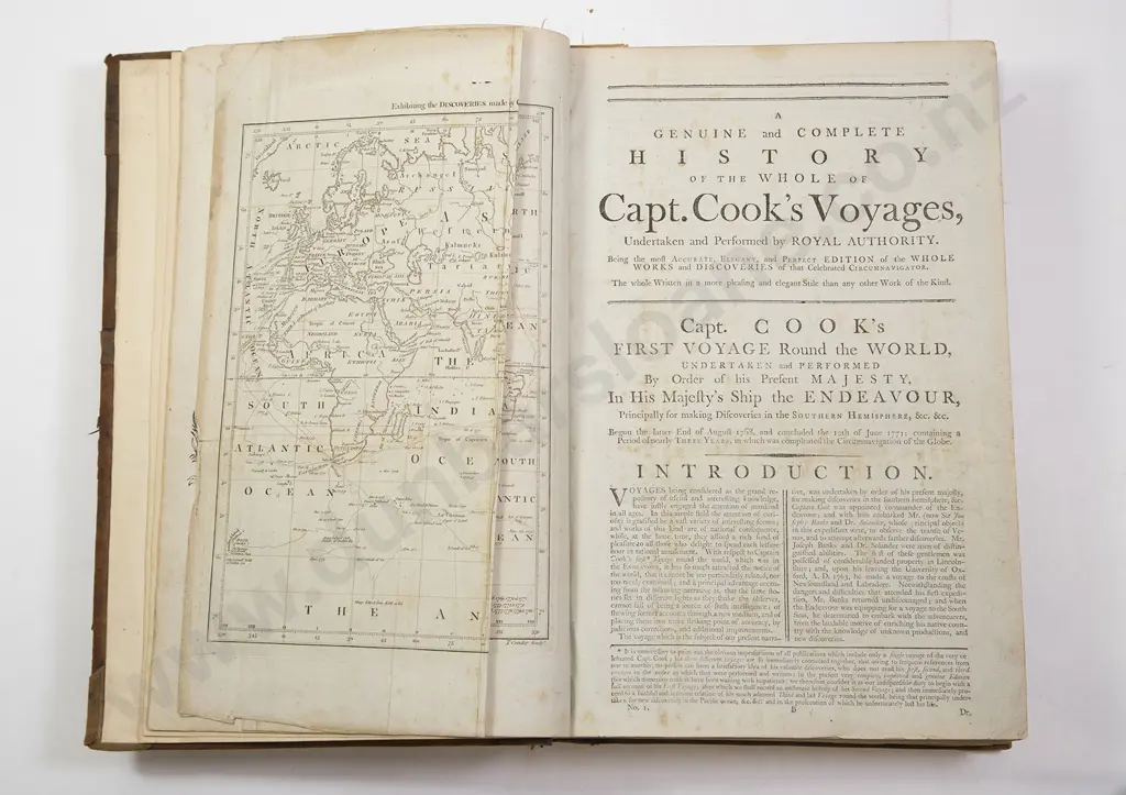 Anderson George William -  (Cook Capt James) A New And Authentic and Complete Collection of Voyages Round the World 1784 Image 1++