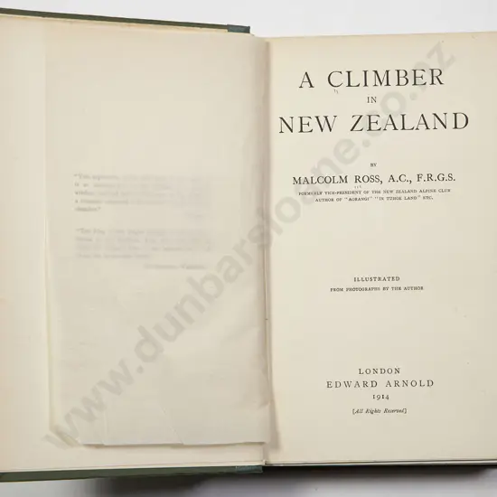 Ross Malcolm - A Climber In New Zealand