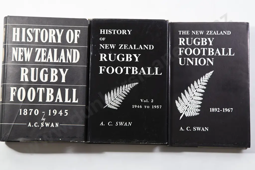 Three Volumes History Of New Zealand Rugby Football Image 1++