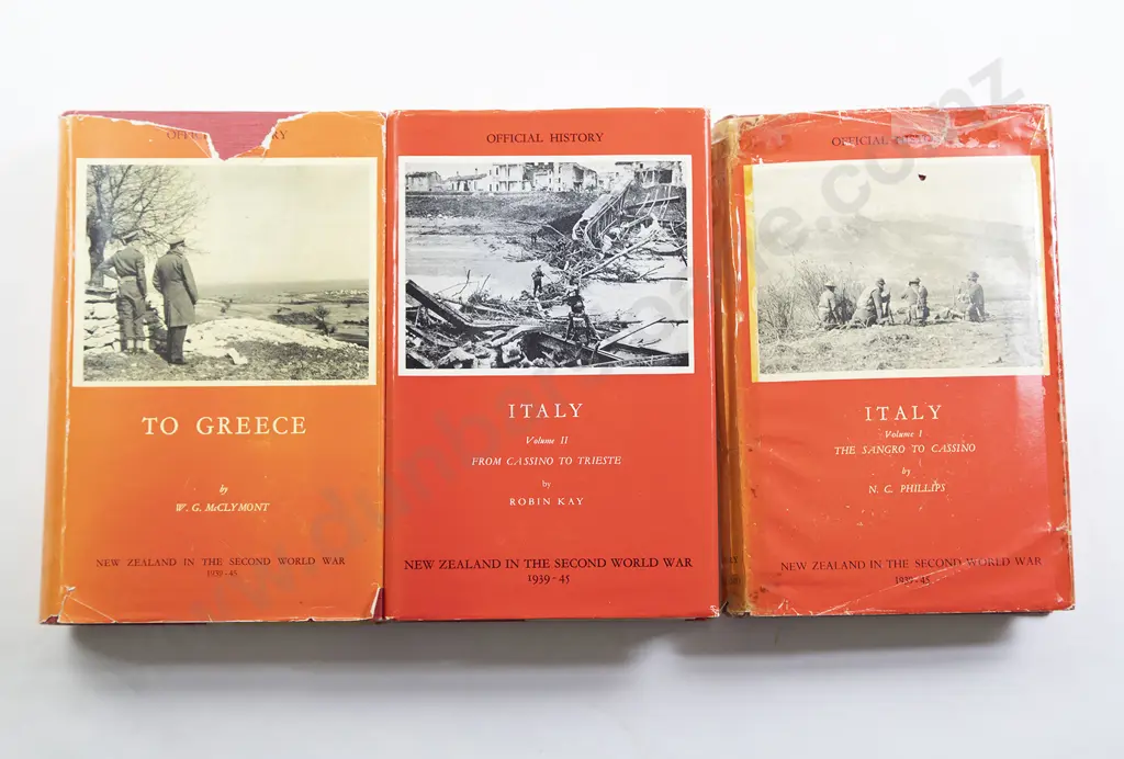 Three NZ WWII Official History Volumes Image 1++