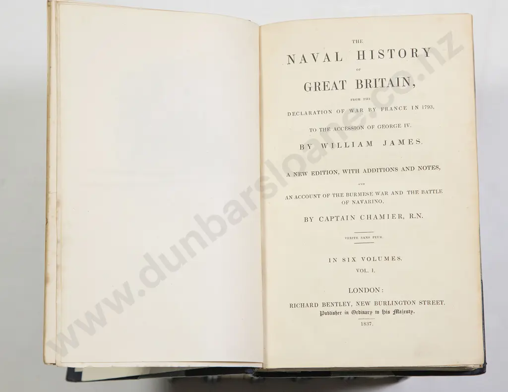 James William - The Naval History of Great Britain (6 Volumes) Image 1++