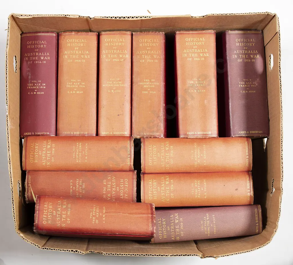 Bean C E W - Official History Of Australia In The War Of 1914-1918 (12 Vols) Image 1++