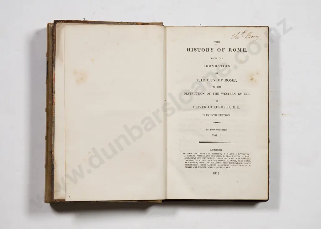 Goldsmith Oliver - The History Of Rome (2 Volumes) Image 1++