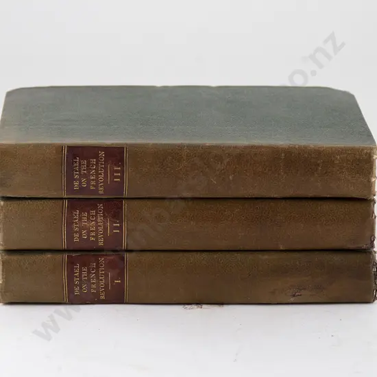 De Stael Baroness - Considerations on the Principal Events of the French Revolution (3 Vols)