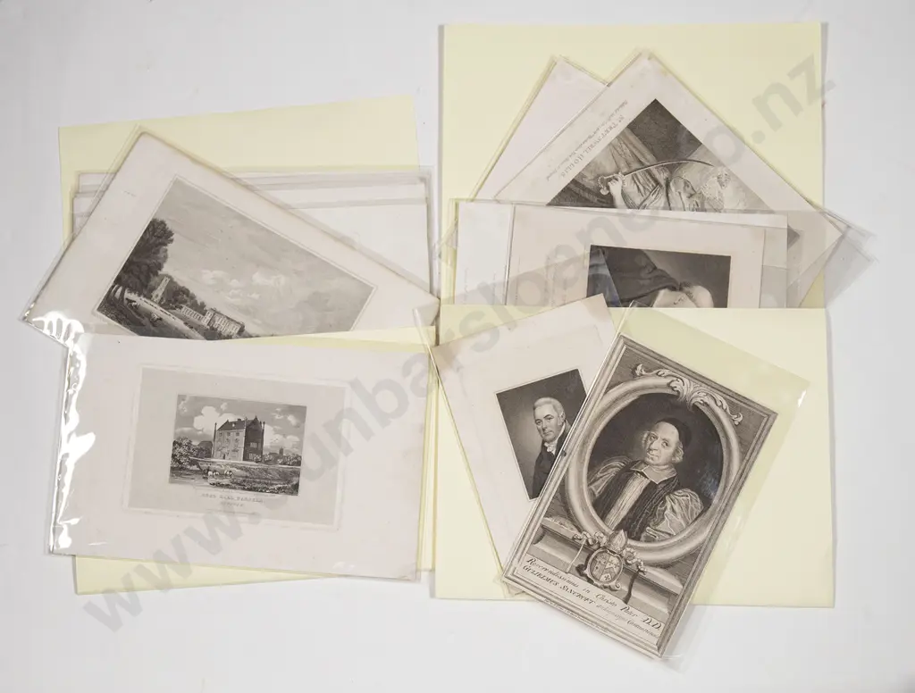 Interesting Collection Of Antique English Bookplates & Engravings Image 1++