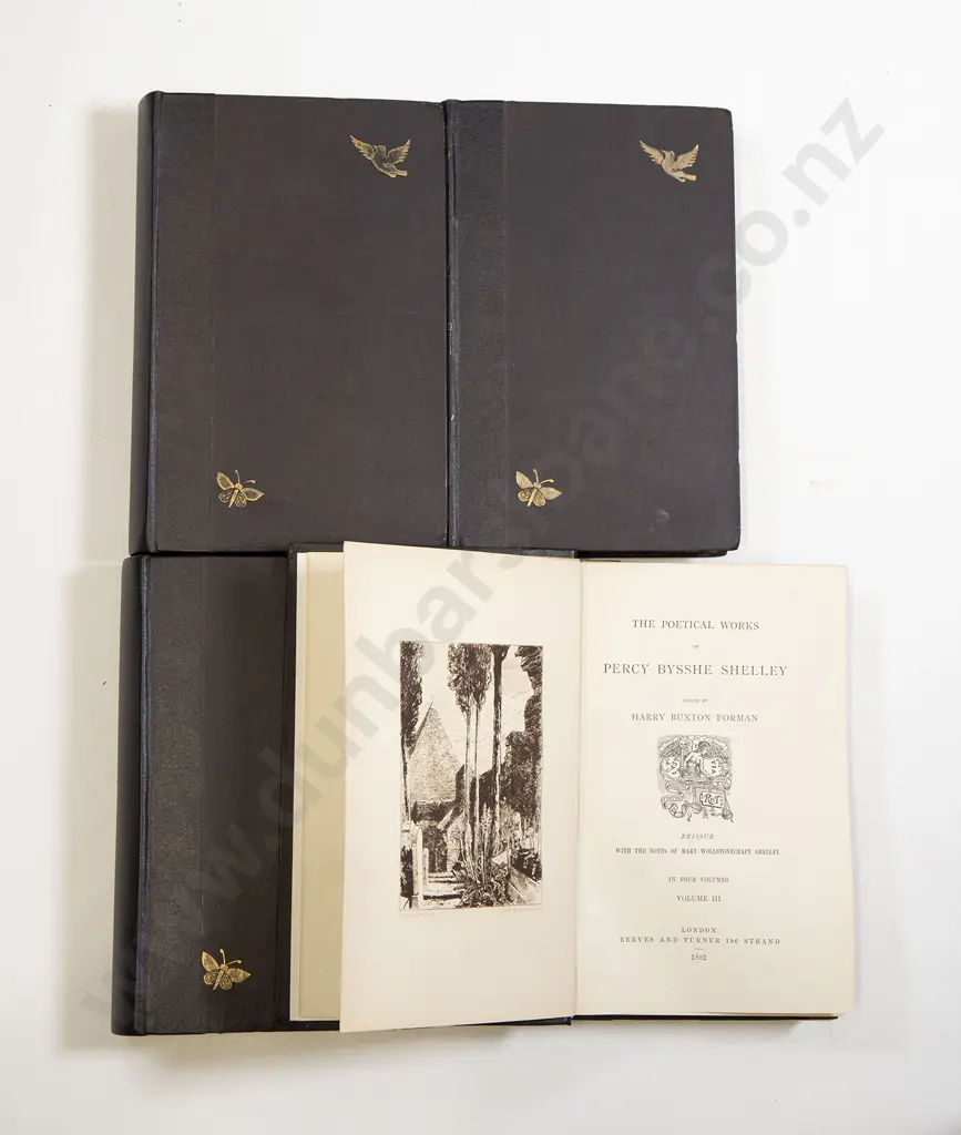 The Poetical Works Of Percy Bysshe Shelley (4 Volumes) Image 1++