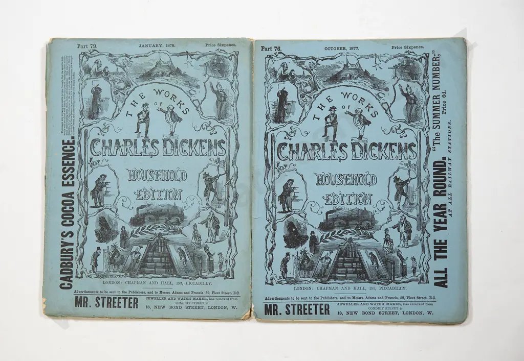 The Works Of Charles Dickens, Household Edition (2 Volumes, 1877 & 78) Image 1++
