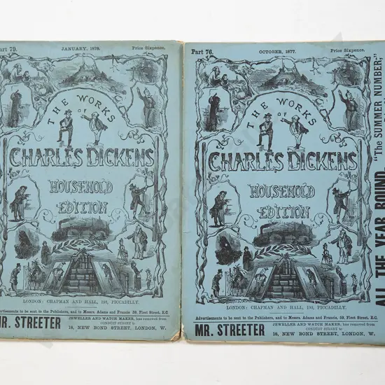 The Works Of Charles Dickens, Household Edition (2 Volumes, 1877 & 78)