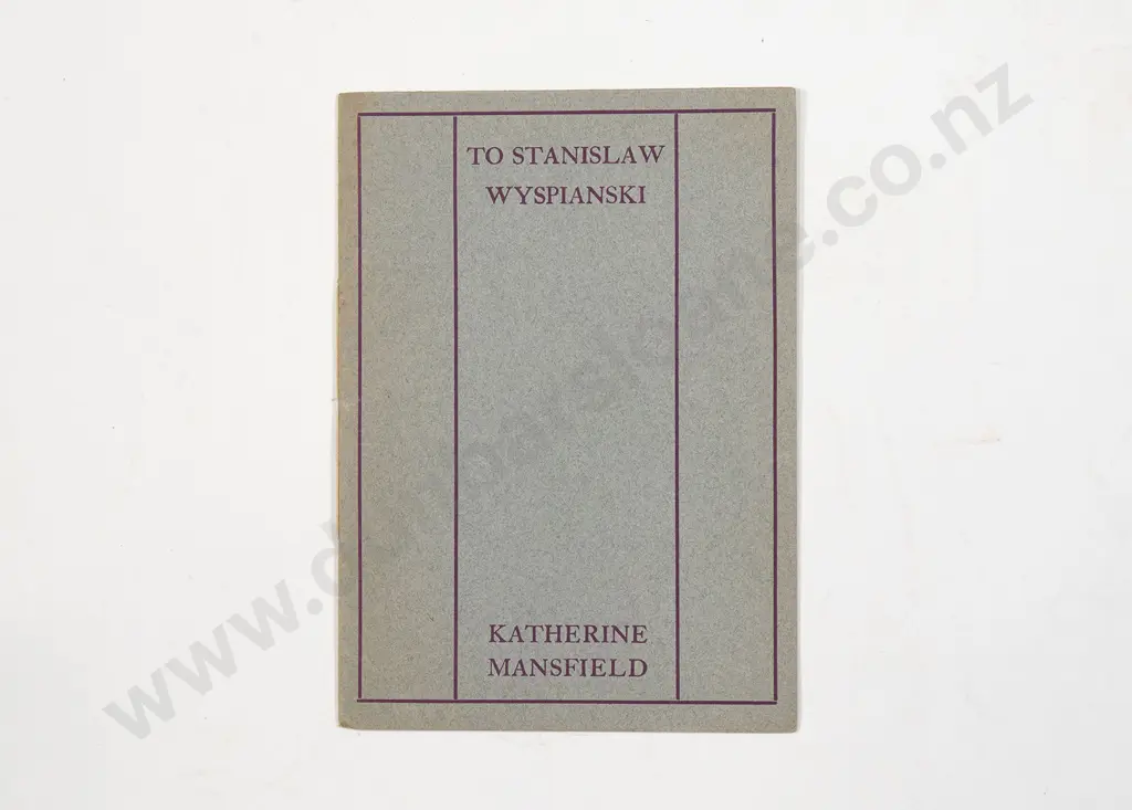 Mansfield Katherine - To Stanislaw Wyspianski Image 1++