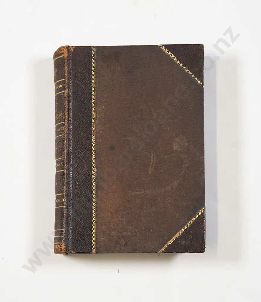 10 Leather Bound Victorian Literary & Poetical Volumes Image 1++