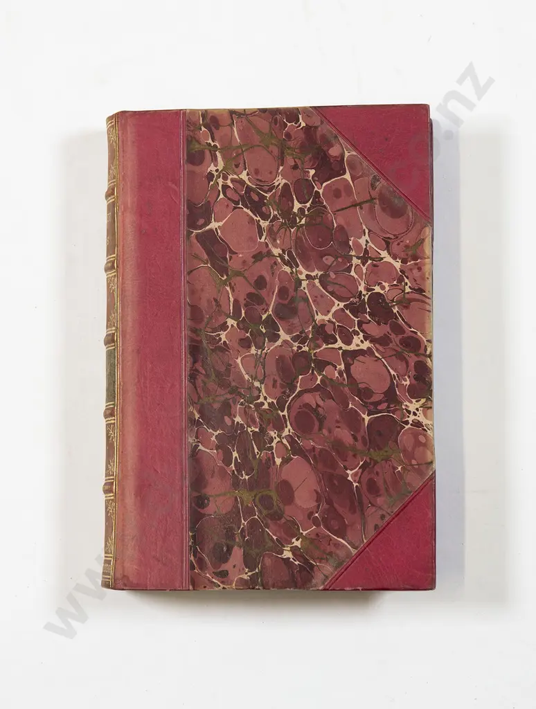 14 Leather Bound Volumes Of The Waverley Novels Image 1++