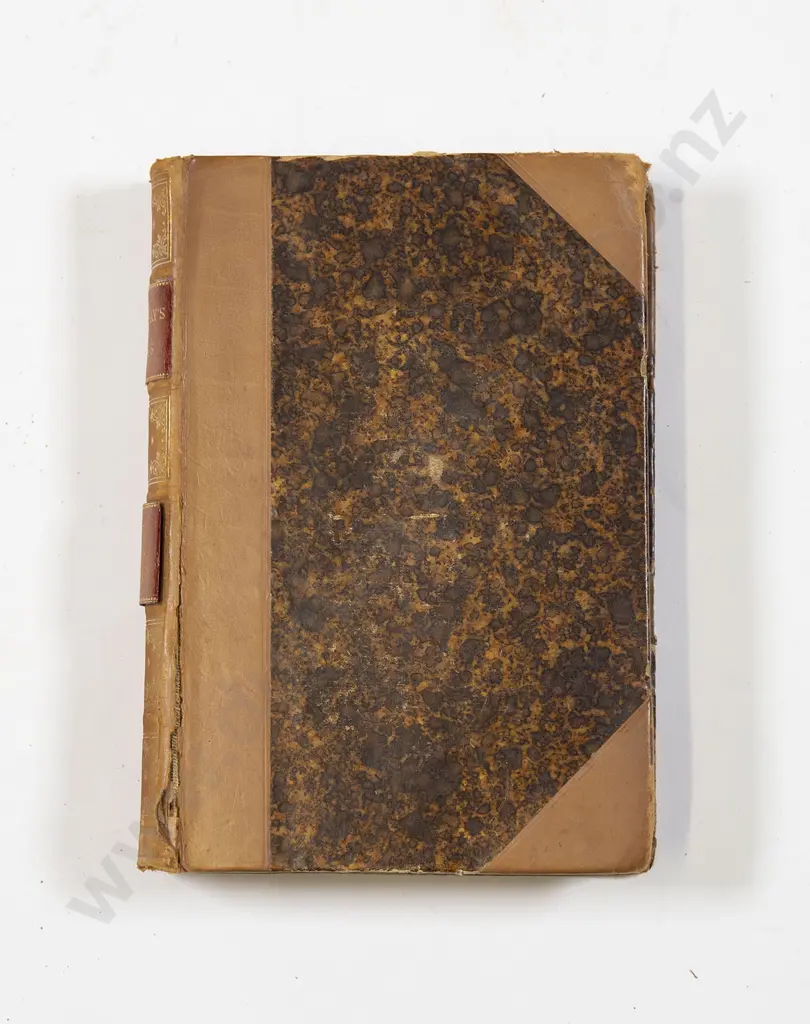 Set Of 8 Leather Bound volumes Of Thackeray Works Image 1++