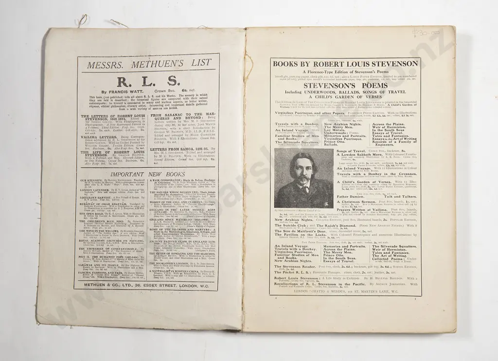 Carton Of Books & Ephemera Relating To & By Robert Louis Stevenson Image 1++