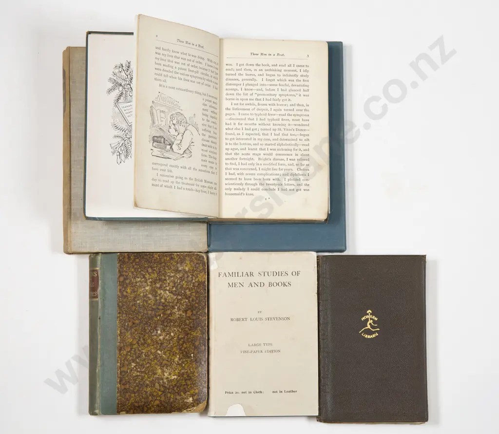 Three Men In A Boat First Edition & 5 Other Literary Volumes Image 1++