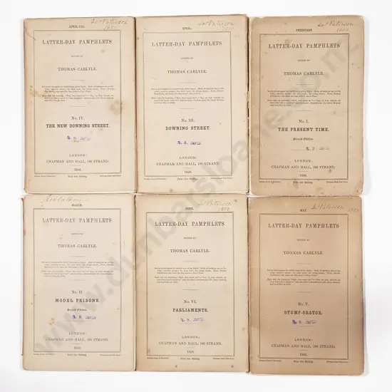 Carlyle Thomas - Latter Day Pamphlets (1-6 of 8)