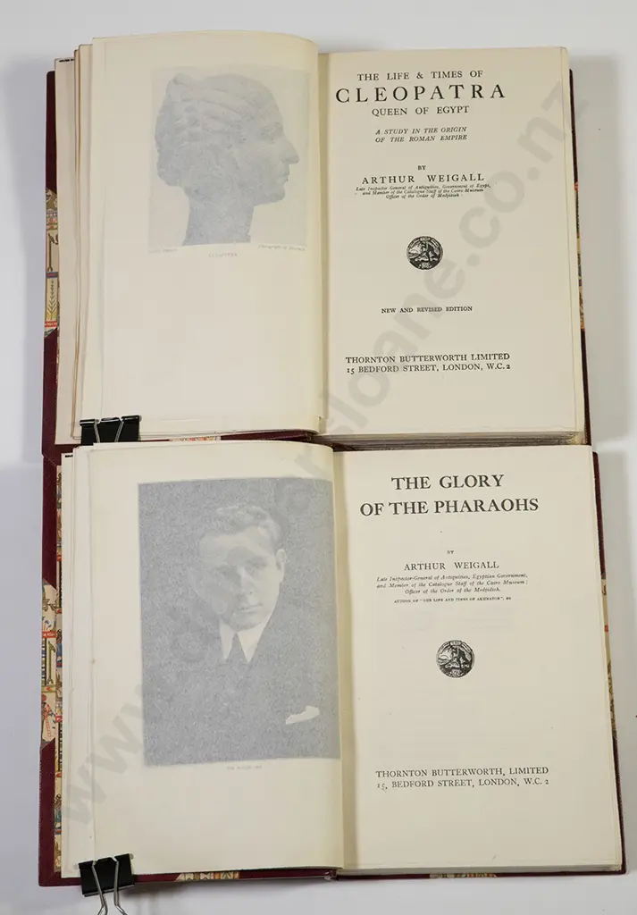 Arthur Weigall - The Life and Times of Cleopatra & The Glory of the Pharaohs (2) Image 1++