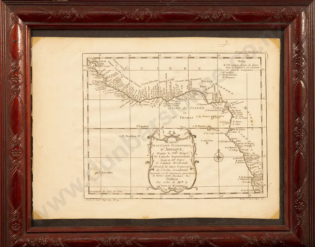 Jacques Nicolas Bellin - Carte De La Coste Occidentale D'Afrique c1747 Image 1++