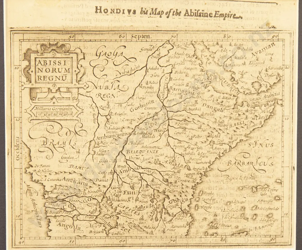 Hondius - Abissinorum Regnu Image 1++