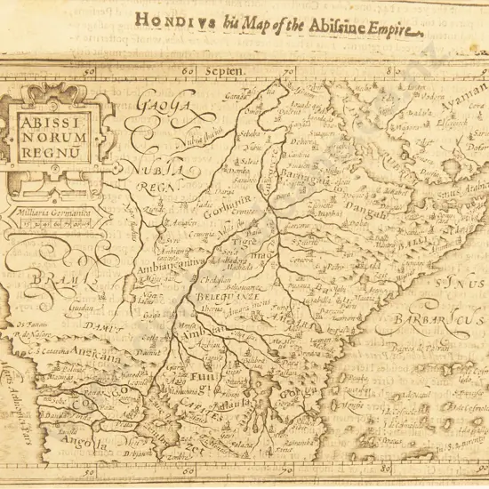Hondius - Abissinorum Regnu