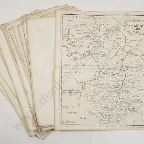Morden Robert - Set Of 35 Late C17th English County Maps