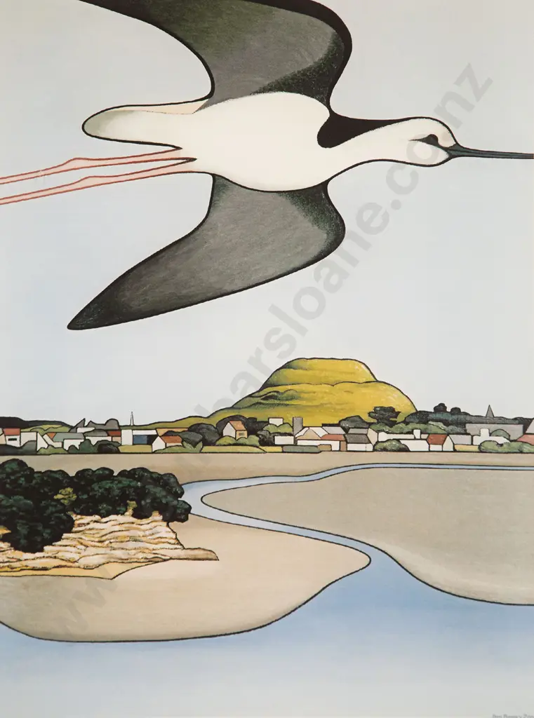 Don Binney (1940-2012) - Ngataringa Returns Image 1++