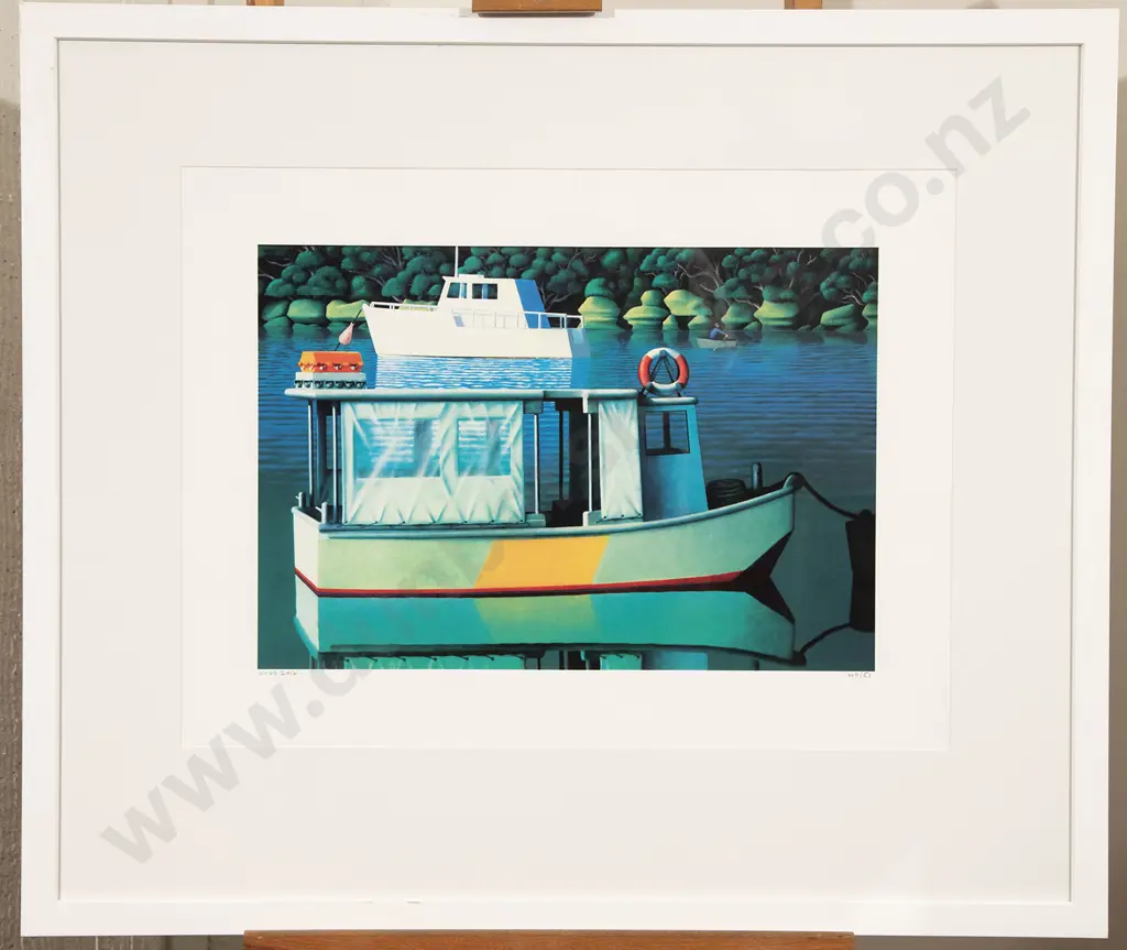Michael Smither (b 1939) - The Old Ferry Boat Image 1++