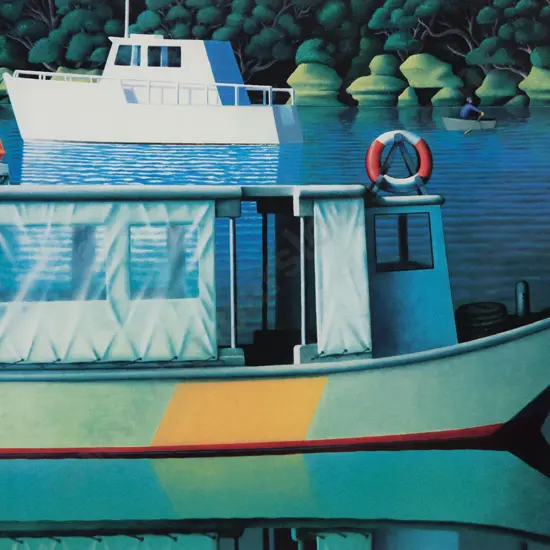 Michael Smither (b 1939) - The Old Ferry Boat