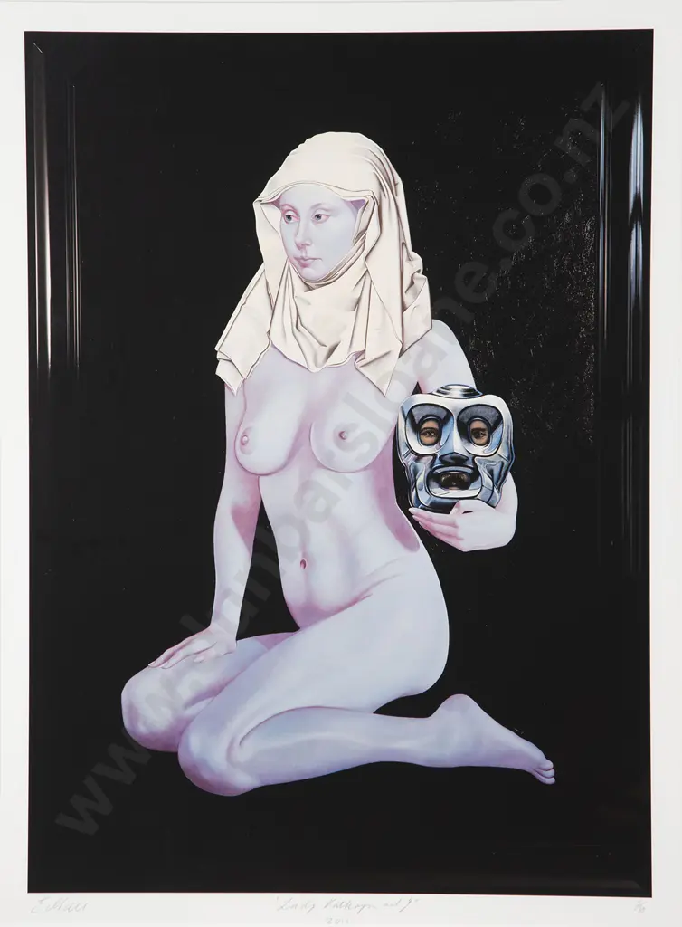 Liz Maw (b 1966) - Lady Kathryn and I Image 1++