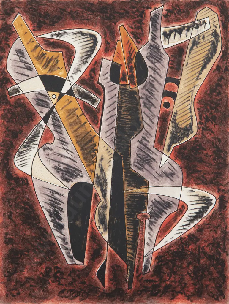 Dick Frizzell (b 1943) - Triple Moderne Manaia Image 1++