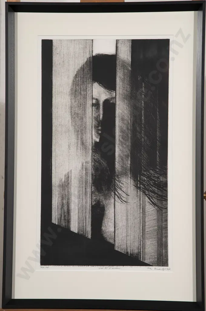 John Drawbridge (1930-2005) - Girl at Window Image 1++