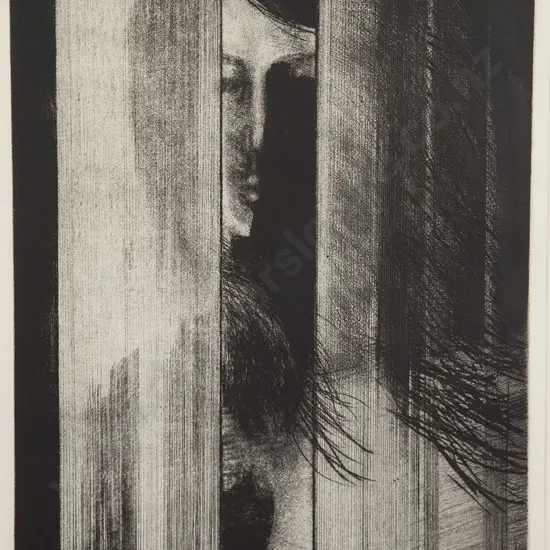 John Drawbridge (1930-2005) - Girl at Window