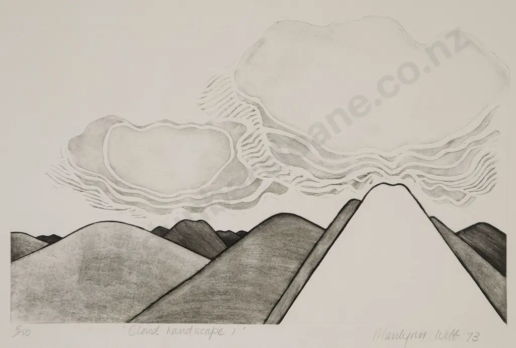 Marilynn Webb (1937) - Cloud Landscape I Image 1++