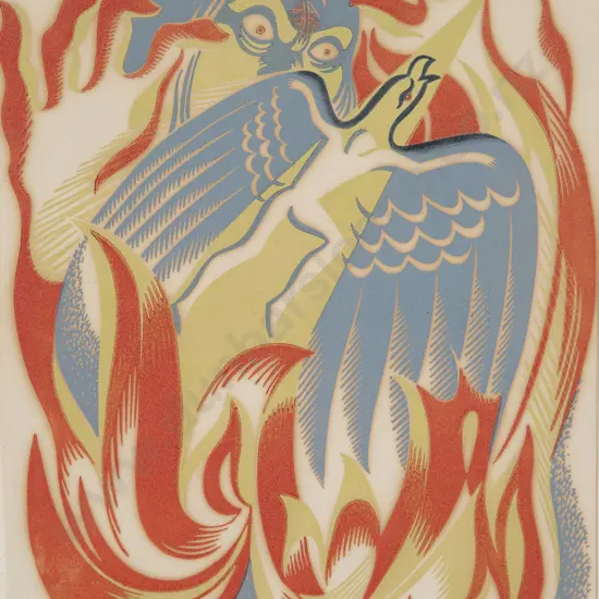 E Mervyn Taylor (1906-64) - Maui Fleeing from Mahuika