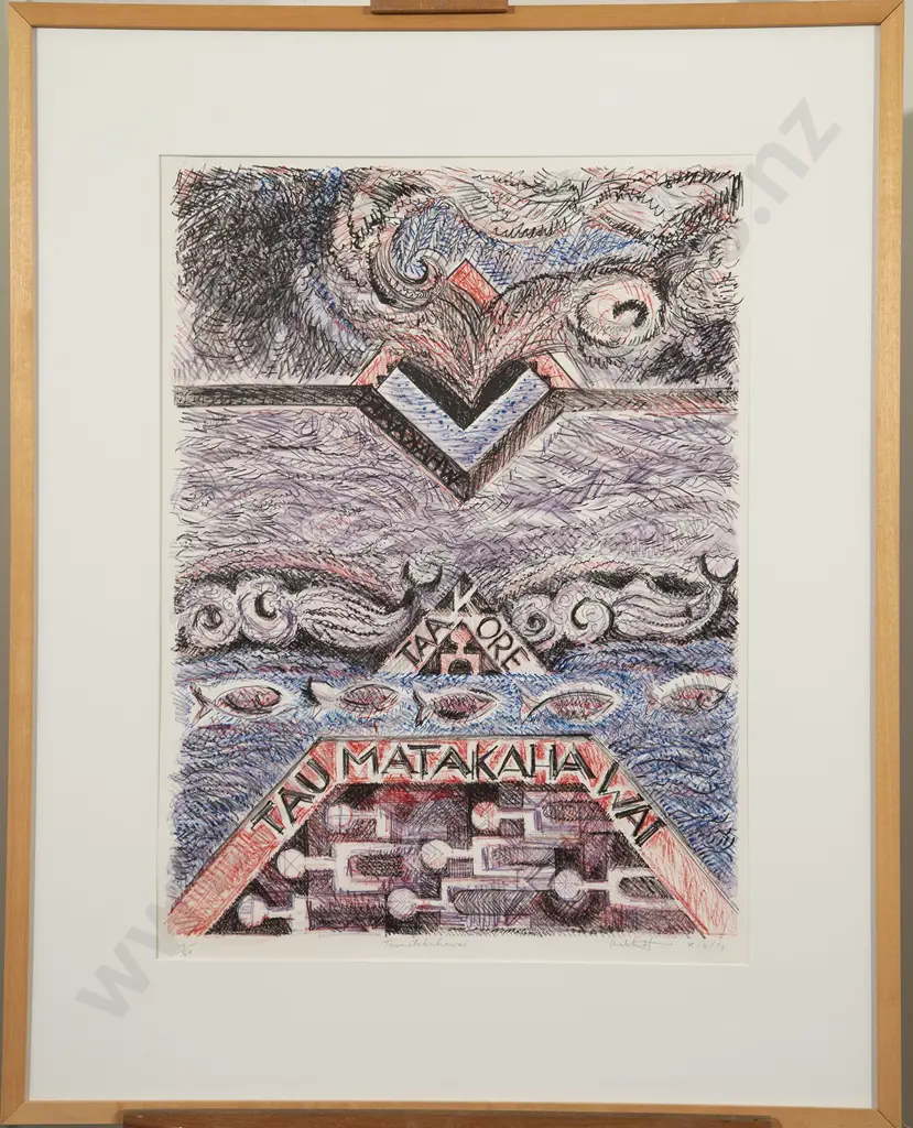Paratene Matchitt (b 1933) - Taumatakahawai Image 1++