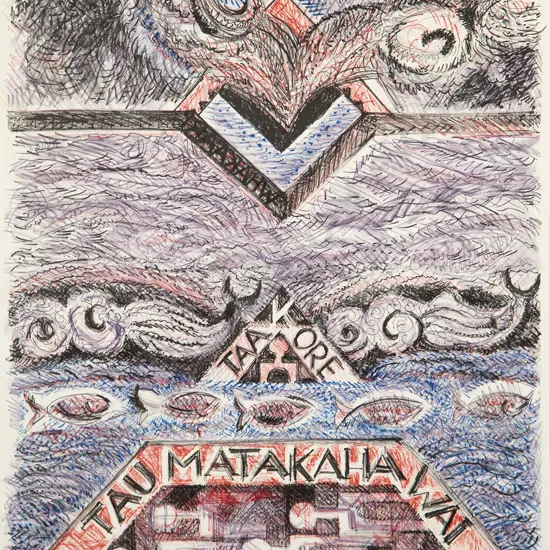Paratene Matchitt (b 1933) - Taumatakahawai